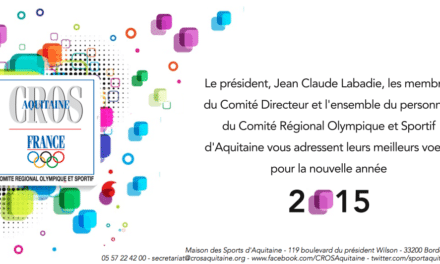 Les voeux 2015 du Comité Régional Olympique et Sportif d'Aquitaine