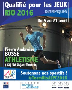 Athlétisme Bosse RIO #TeamRioALPC2016