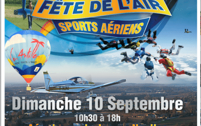 10e Fête de l&rsquo;air Nouvelle-Aquitaine, le 10 septembre à Jonzac Neulles (17)