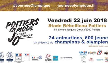 Poitiers en mode #JourneeOlympique le 22 juin sur le stade Rébeilleau