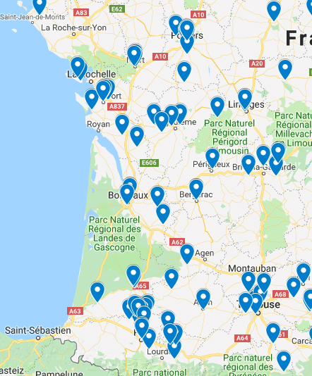 cartographie SOP2019 Nouvelle-Aquitaine 