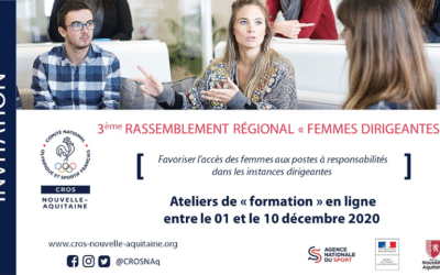 Ateliers thématiques du 3ème rassemblement régional « Femmes Dirigeantes » en visioconférence