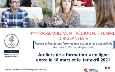 4ème rassemblement régional « Femmes Dirigeantes » – inscrivez-vous aux ateliers en visioconférence (mars/avril)