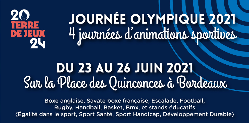 Du 23 Au 26 Juin La Journee Olympique Et Paralympique S Installe Sur La Place Des Quinconces De Bordeaux Comite Regional Olympique Et Sportif Nouvelle Aquitaine