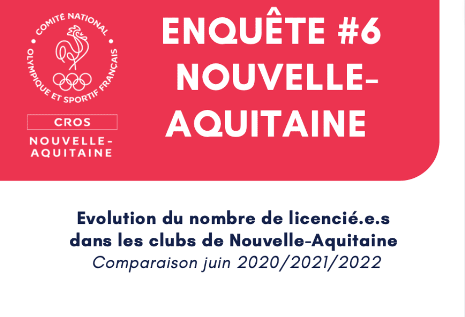 Enquête #6 – Les licencié.es reviennent dans les clubs de Nouvelle-Aquitaine !  