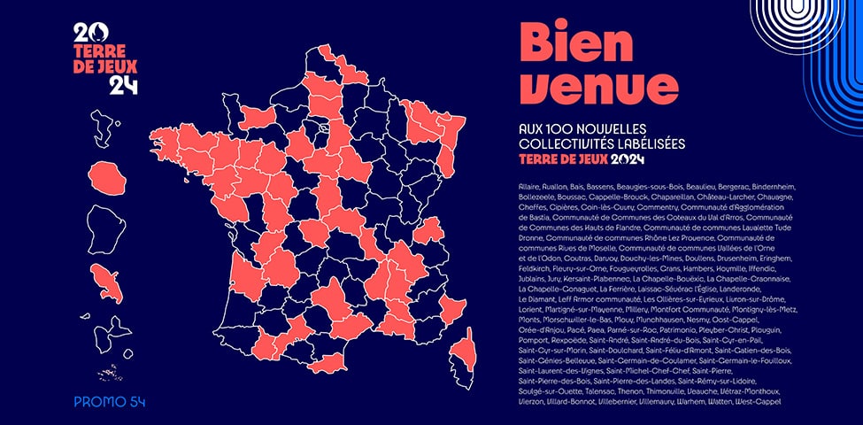Terre de Jeux 2024 – 13 nouvelles collectivités de Nouvelle-Aquitaine labellisées
