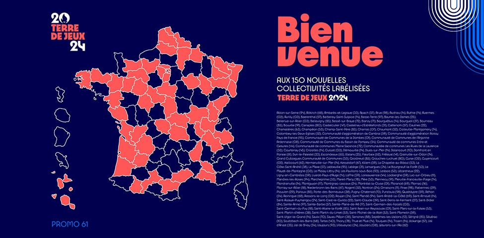 Terre de Jeux 2024 – 13 nouvelles collectivités de Nouvelle-Aquitaine labellisées