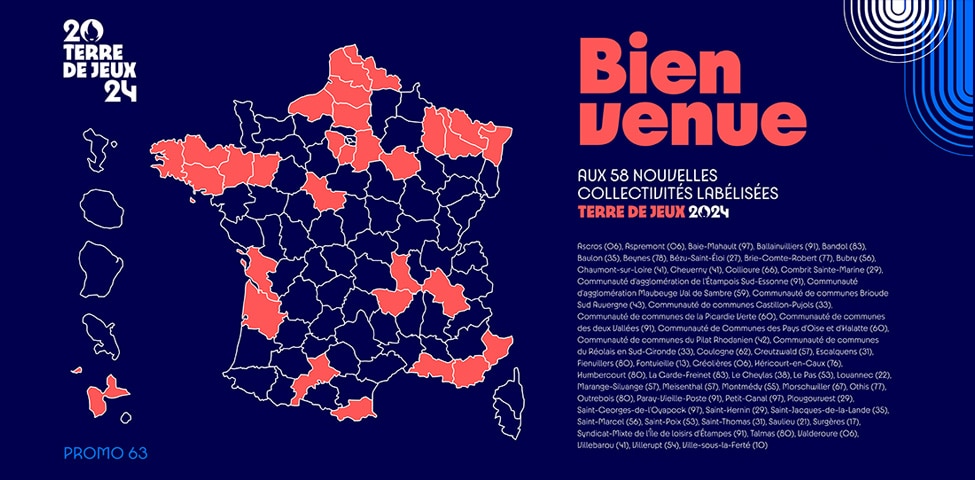 Terre de Jeux 2024 – 3 nouvelles collectivités de Nouvelle-Aquitaine labellisées