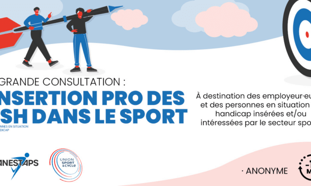 Mobilisons-nous pour l’insertion professionnelle des personnes en situation de handicap dans le sport !