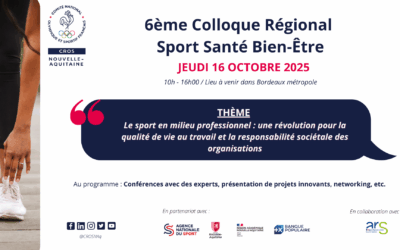 6ème Colloque Régional Sport Santé Bien-Être