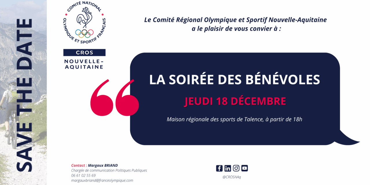 La Soirée des Bénévoles : le CROS Nouvelle-Aquitaine célèbre l’engagement sportif