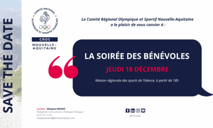 La Soirée des Bénévoles : le CROS Nouvelle-Aquitaine célèbre l’engagement sportif