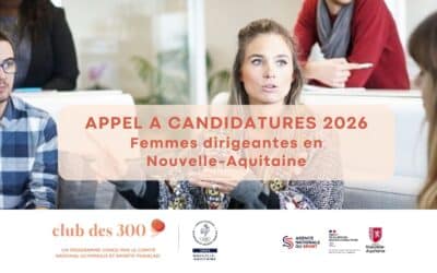 Club des 300 Femmes Dirigeantes : le CROS Nouvelle-Aquitaine lance son 1er appel à candidatures