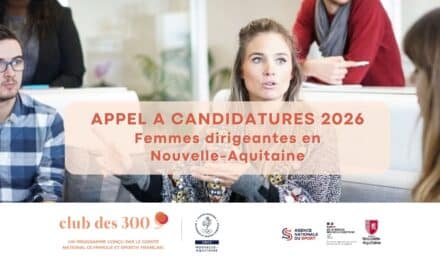 Club des 300 Femmes Dirigeantes : le CROS Nouvelle-Aquitaine lance son 1er appel à candidatures