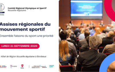 Les Assises régionales du mouvement sportif de Nouvelle-Aquitaine programmées le 21 septembre